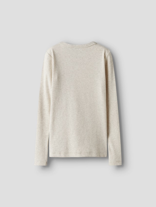 Name It Langarmshirt »NKFNAKAL LS TOP NOOS« in Basic-Form und leicht gerippter Qualität