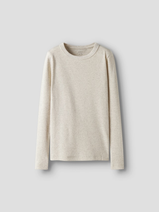 Name It Langarmshirt »NKFNAKAL LS TOP NOOS« in Basic-Form und leicht gerippter Qualität