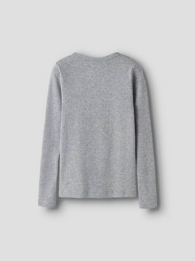 Name It Langarmshirt »NKFNAKAL LS TOP NOOS« in Basic-Form und leicht gerippter Qualität