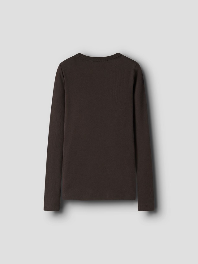 Name It Langarmshirt »NKFNAKAL LS TOP NOOS« in Basic-Form und leicht gerippter Qualität