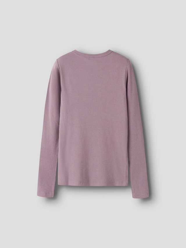 Name It Langarmshirt »NKFNAKAL LS TOP NOOS« in Basic-Form und leicht gerippter Qualität