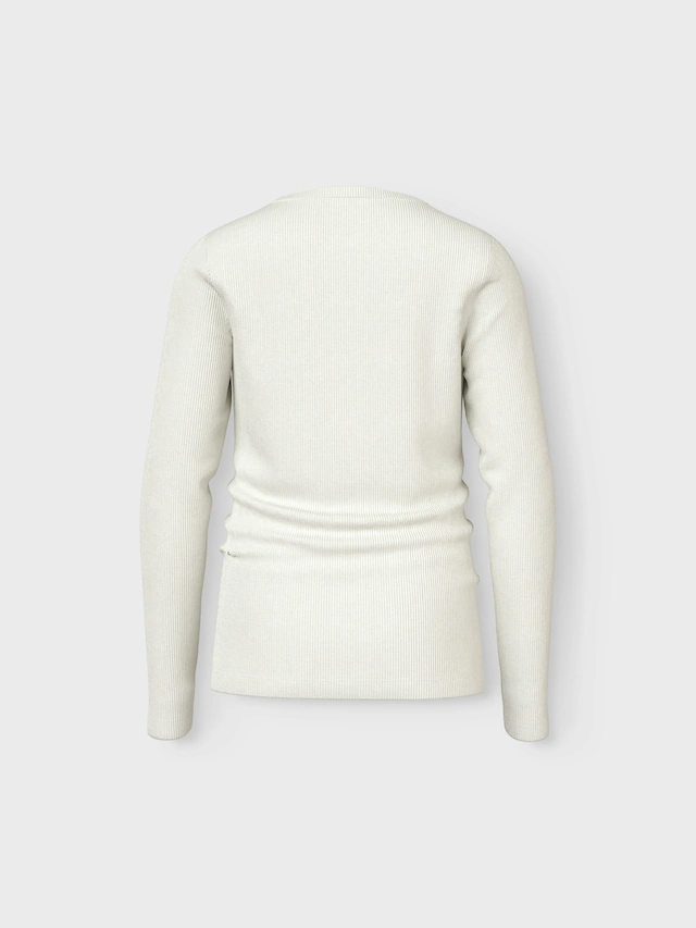 Name It Langarmshirt »NKFNAKAL LS TOP NOOS« in Basic-Form und leicht gerippter Qualität
