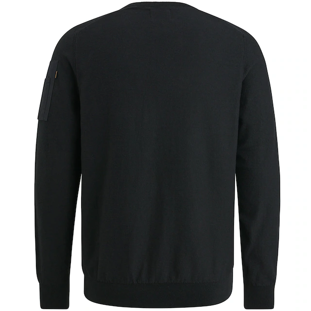 PME LEGEND Rundhalspullover »American classic Buckley knit« mit Logo Stickerei