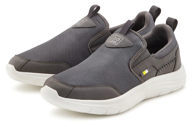 John Devin Sneaker »Freizeitschuh, Halbschuh, Slipper, Turnschuh, Slip-On-Sneaker« zum Reinschlüpfen Unisex VEGAN