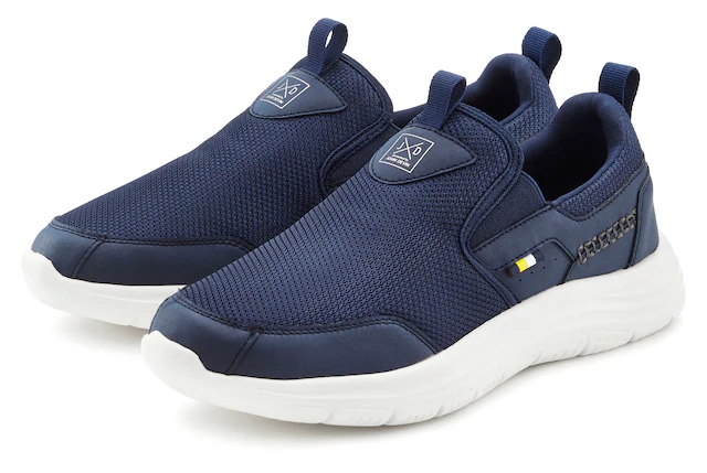 John Devin Sneaker »Freizeitschuh, Halbschuh, Slipper, Turnschuh, Slip-On-Sneaker« zum Reinschlüpfen Unisex VEGAN