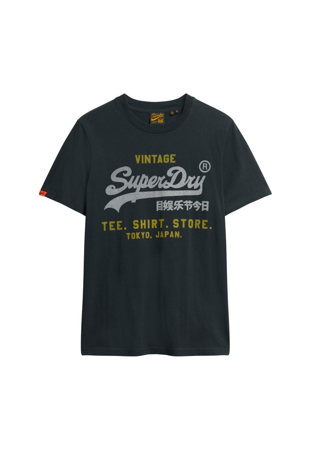 Superdry Rundhalsshirt »VL HERITAGE RELAXED TEE« Relaxed Fit, aus Baumwolle und Single Jersey, Kurzarm, pflegeleicht
