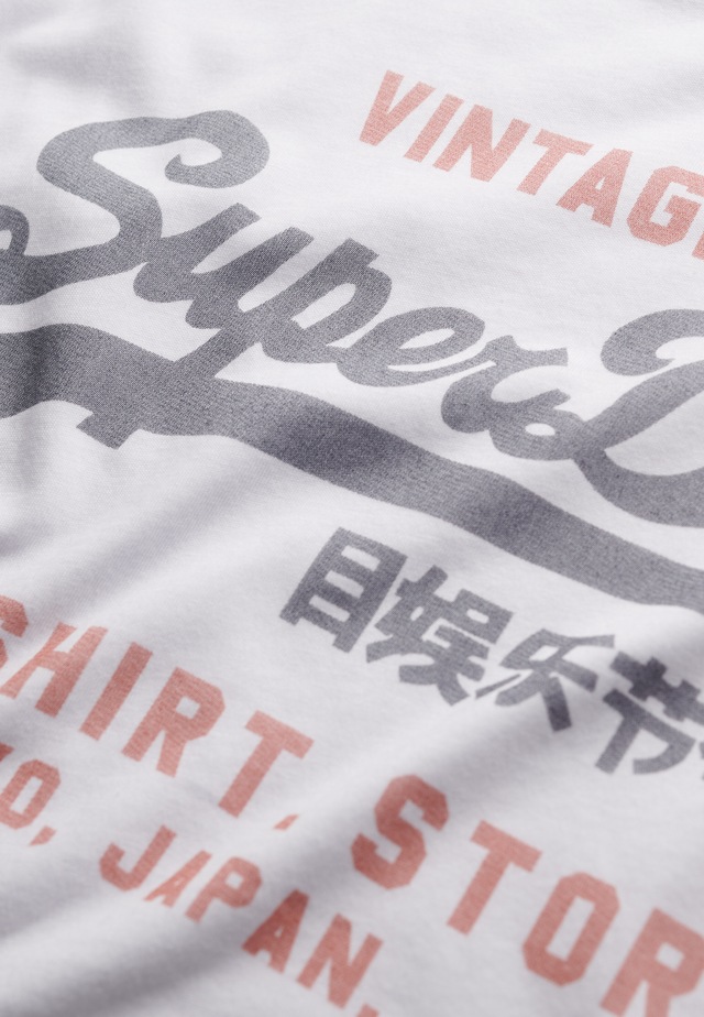 Superdry Rundhalsshirt »VL HERITAGE RELAXED TEE« Relaxed Fit, aus Baumwolle und Single Jersey, Kurzarm, pflegeleicht