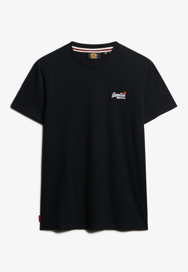 Superdry Rundhalsshirt »ESSENTIAL CONTRAST EMB TEE« Slim Fit, aus Baumwolle und Single Jersey, mit Print, pflegeleicht