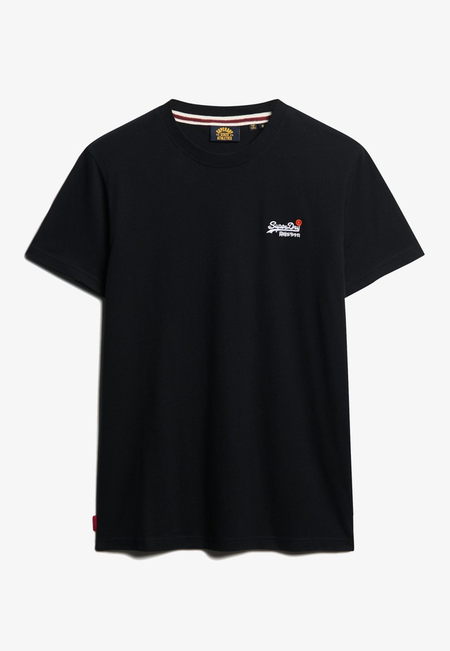 Superdry Rundhalsshirt »ESSENTIAL CONTRAST EMB TEE« Slim Fit, aus Baumwolle und Single Jersey, mit Print, pflegeleicht