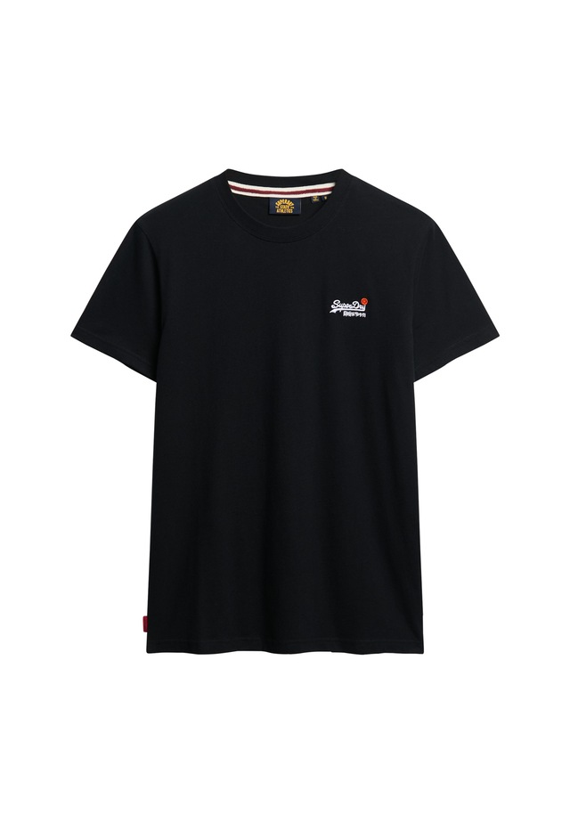 Superdry Rundhalsshirt »ESSENTIAL CONTRAST EMB TEE« Slim Fit, aus Baumwolle und Single Jersey, mit Print, pflegeleicht