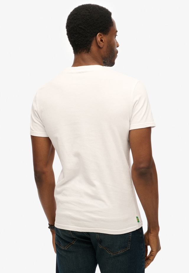 Superdry Rundhalsshirt »ESSENTIAL CONTRAST EMB TEE« Slim Fit, aus Baumwolle und Single Jersey, mit Print, pflegeleicht