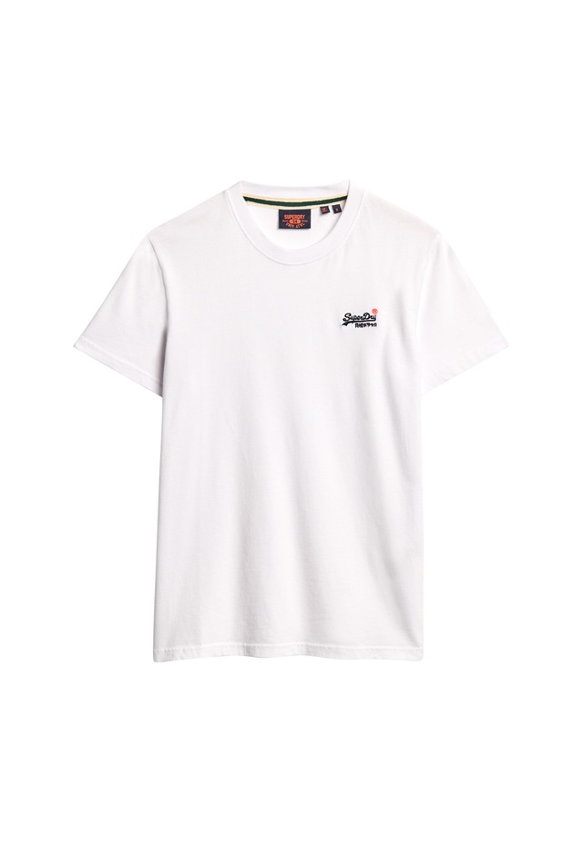 Superdry Rundhalsshirt »ESSENTIAL CONTRAST EMB TEE« Slim Fit, aus Baumwolle und Single Jersey, mit Print, pflegeleicht
