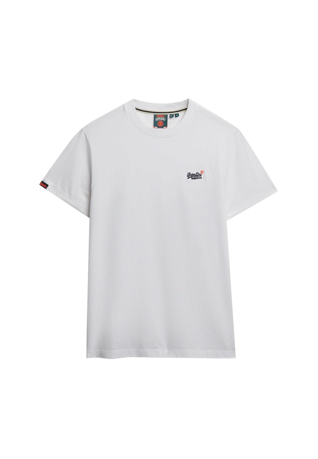 Superdry Rundhalsshirt »ESSENTIAL CONTRAST EMB TEE« Slim Fit, aus Baumwolle und Single Jersey, mit Print, pflegeleicht
