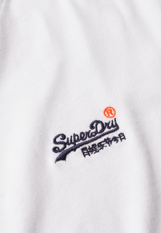 Superdry Rundhalsshirt »ESSENTIAL CONTRAST EMB TEE« Slim Fit, aus Baumwolle und Single Jersey, mit Print, pflegeleicht