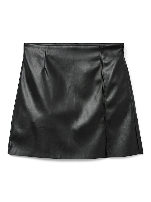 Vero Moda Lederimitatrock »VMNELLY HR SHORT PL SKIRT NOOS« Lederimitat, high waist