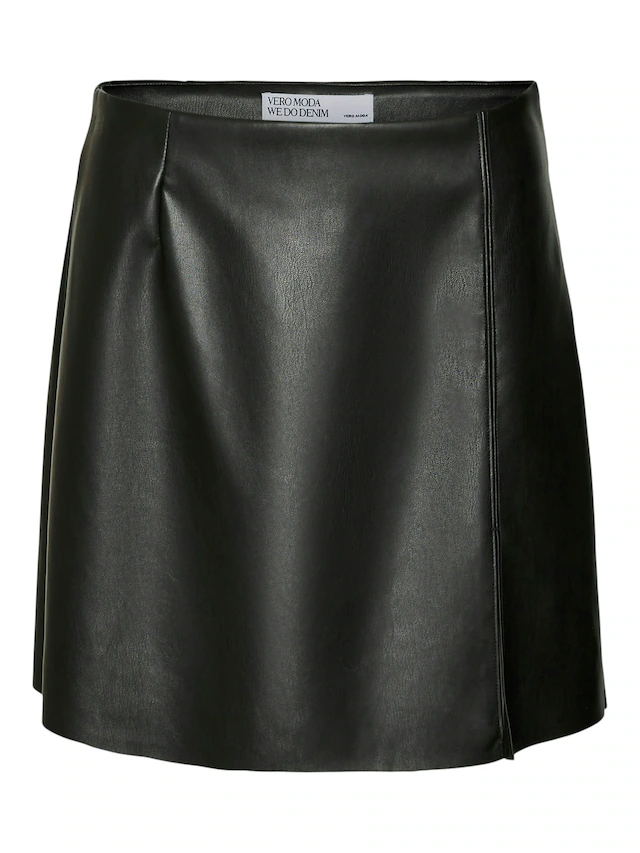 Vero Moda Lederimitatrock »VMNELLY HR SHORT PL SKIRT NOOS« Lederimitat, high waist