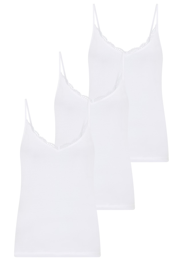 YSABEL MORA Unterhemd »BASIC COLLECTION COTTON WITH LACE« das perfekte Basic-Top für jeden Tag