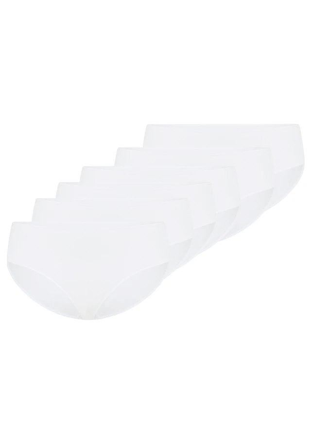 YSABEL MORA Midislip »BASIC COLLECTION COTTON« 6er Pack, mit hauchzarten Materialien gefertigt