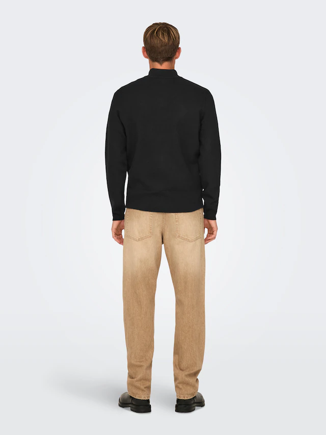 ONLY & SONS Troyer »ONSCOOPER REG 12 HALF ZIP HIGH NECK KNIT«