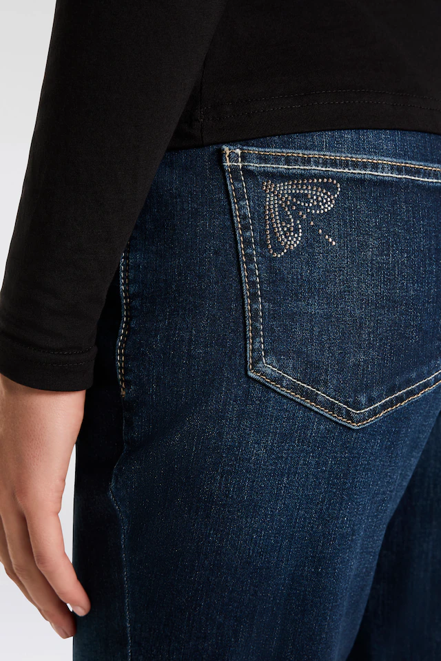 MAC Gerade Jeans »MELANIE dragon-fly« Dekoratibe Nietendetails auf der hinteren Tasche