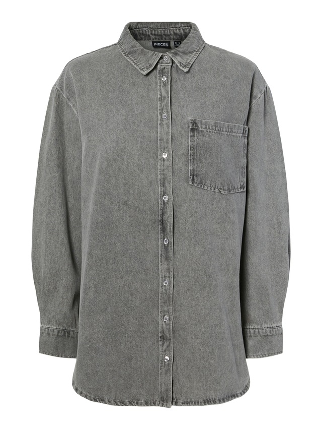 pieces Jeansbluse »PCMAISIE LS DENIM SHIRT NOOS BC«