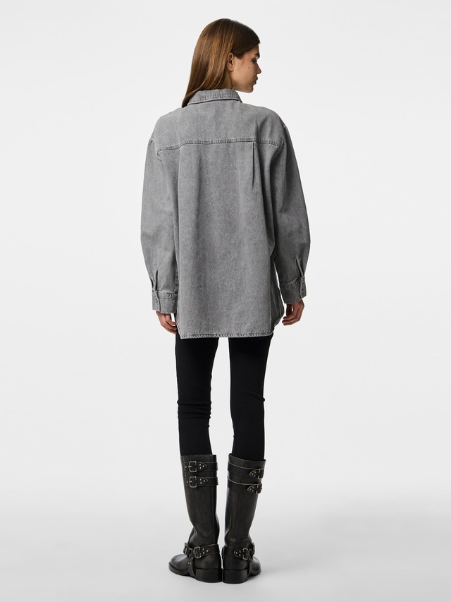 pieces Jeansbluse »PCMAISIE LS DENIM SHIRT NOOS BC«
