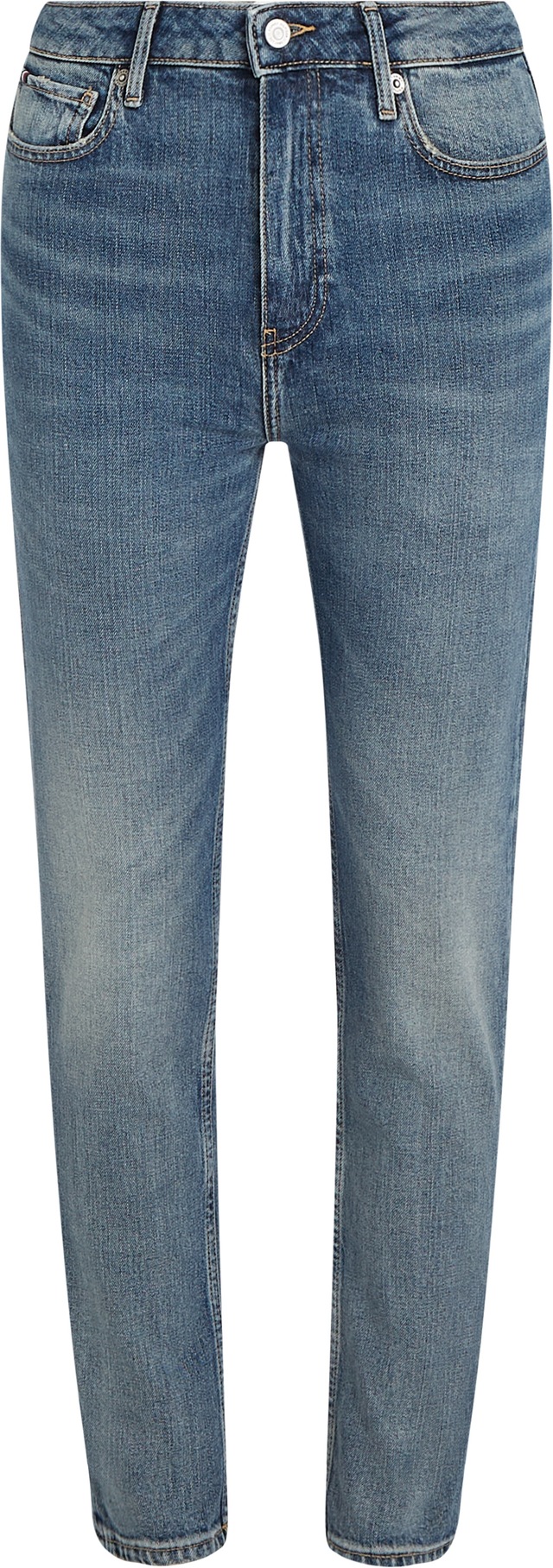 Tommy Hilfiger Slim-fit-Jeans »Slim Cigarette High Waist« mit Logo-Badge, in blauer Waschung