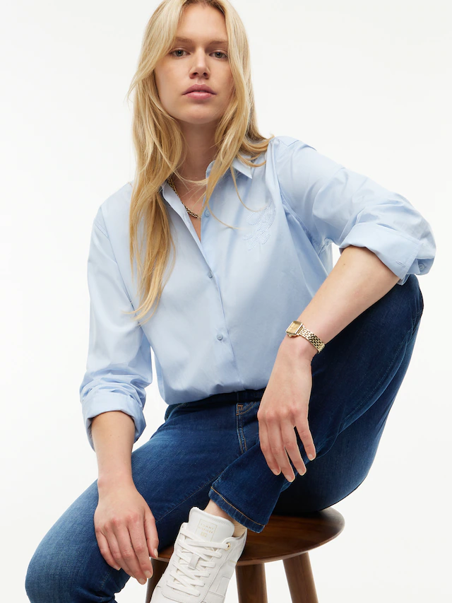Tommy Hilfiger Skinny-fit-Jeans »COMO Skinny RW ACE mit Logo-Badge und knöchellangem Schnitt« Baumwollmischung, skinny fit