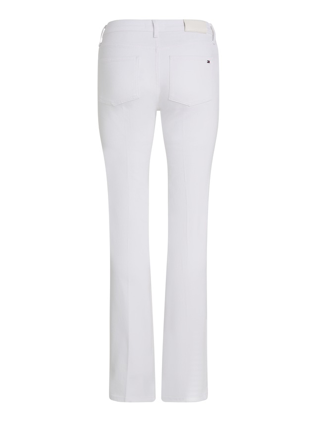 Tommy Hilfiger Bootcut-Jeans »Bootcut Regular Waist« mittlere normale Leibhöhe, mit Bügelfalten, mit Nieten