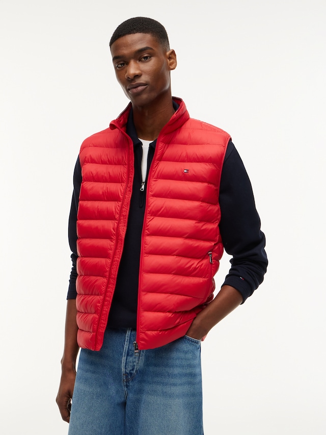 Tommy Hilfiger Steppweste »PACKABLE RECYCLED VEST« mit Logostickerei