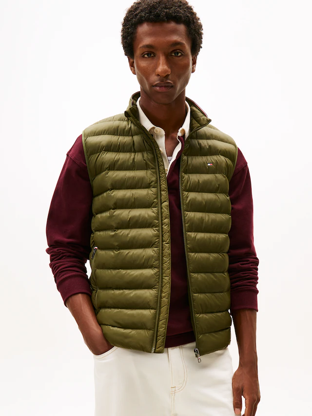 Tommy Hilfiger Steppweste »PACKABLE RECYCLED VEST« mit Logostickerei