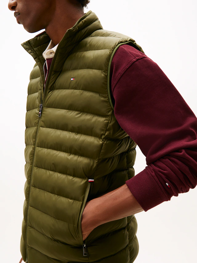 Tommy Hilfiger Steppweste »PACKABLE RECYCLED VEST« mit Logostickerei