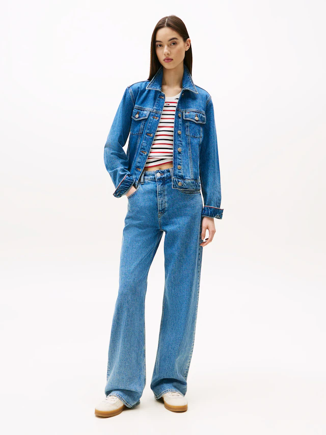 Tommy Jeans Relax-fit-Jeans »MIA MR RLXD STR« in blauer Waschung, mit Hammerschlaufe, Mid Rise