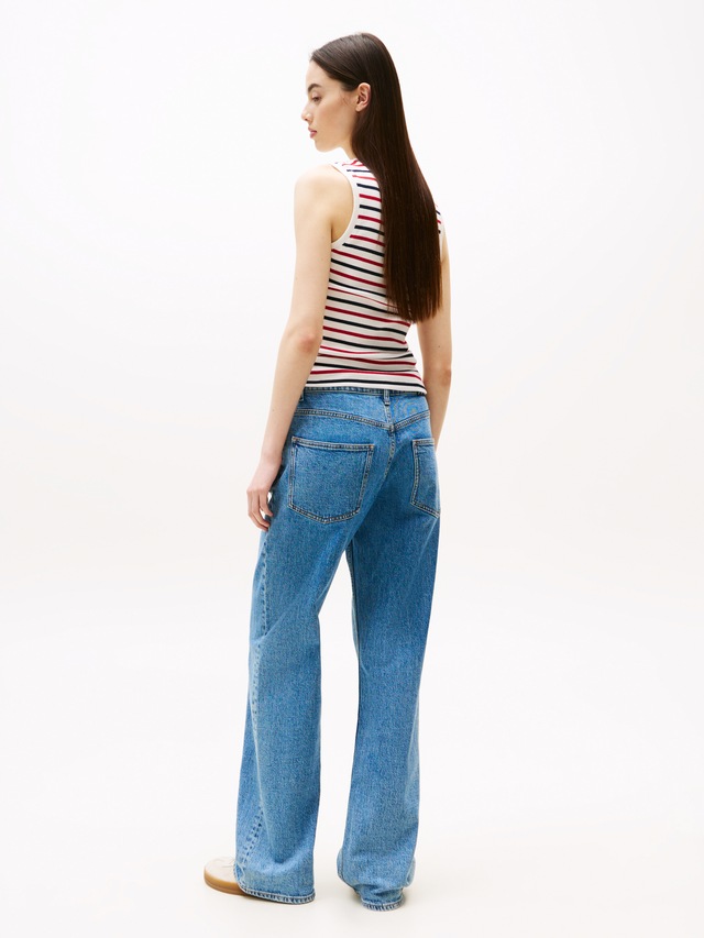 Tommy Jeans Relax-fit-Jeans »MIA MR RLXD STR« in blauer Waschung, mit Hammerschlaufe, Mid Rise