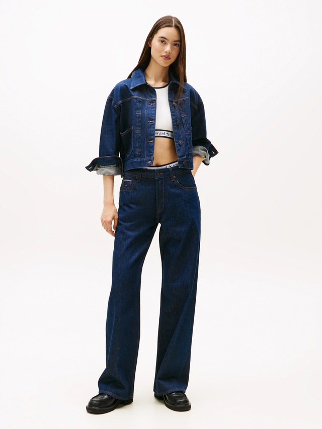 Tommy Jeans Relax-fit-Jeans »MIA MR RLXD STR« in blauer Waschung, mit Hammerschlaufe, Mid Rise