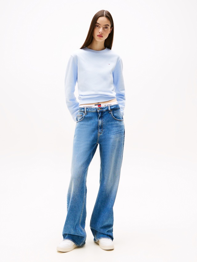 Tommy Jeans Relax-fit-Jeans »MIA MR RLXD STR« in blauer Waschung, mit Hammerschlaufe, Mid Rise