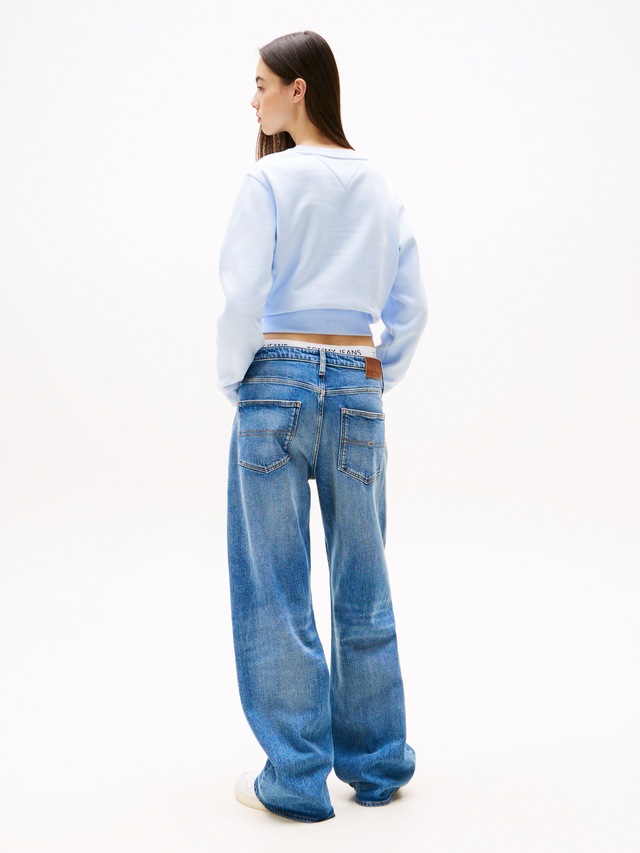 Tommy Jeans Relax-fit-Jeans »MIA MR RLXD STR« in blauer Waschung, mit Hammerschlaufe, Mid Rise