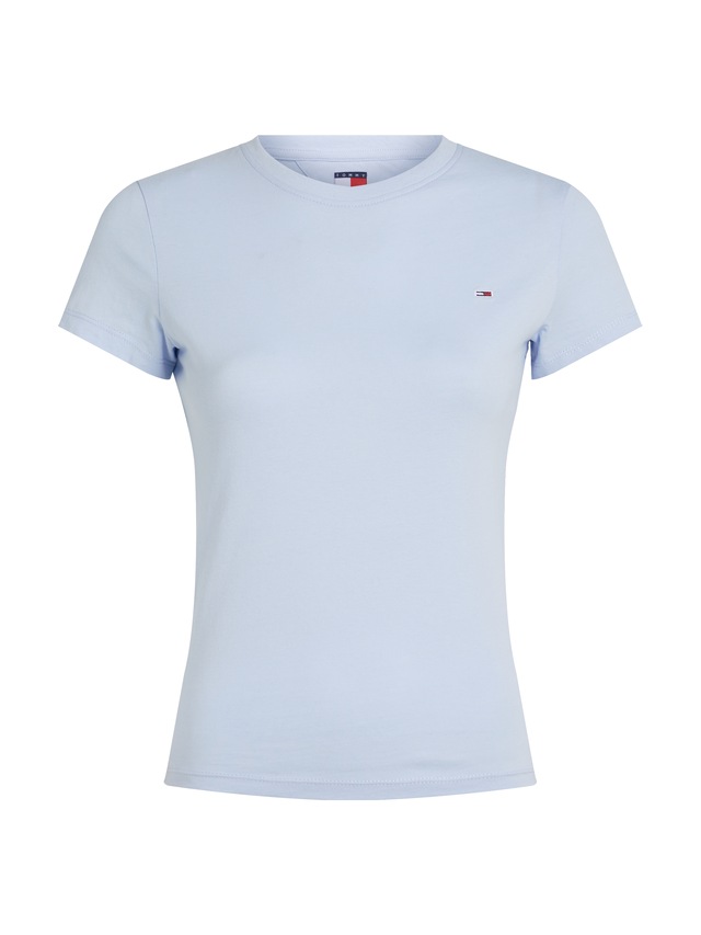Tommy Jeans Kurzarmshirt »TJW SLIM C-NECK TEE« mit Logo-Stickerei