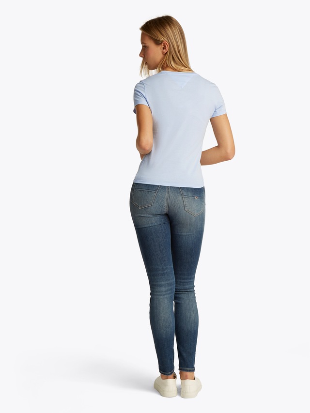 Tommy Jeans Kurzarmshirt »TJW SLIM C-NECK TEE« mit Logo-Stickerei