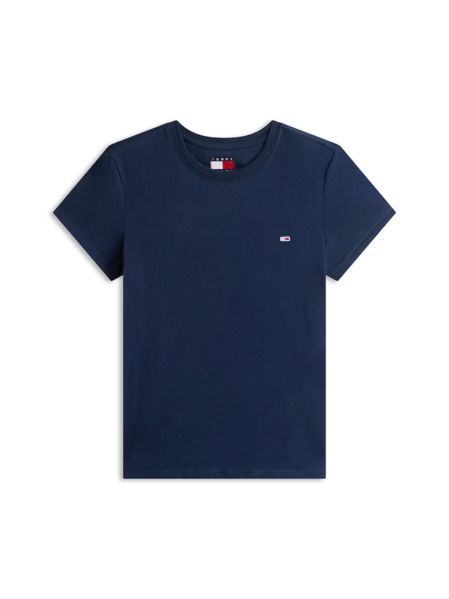 Tommy Jeans Kurzarmshirt »TJW SLIM C-NECK TEE« mit Logo-Stickerei