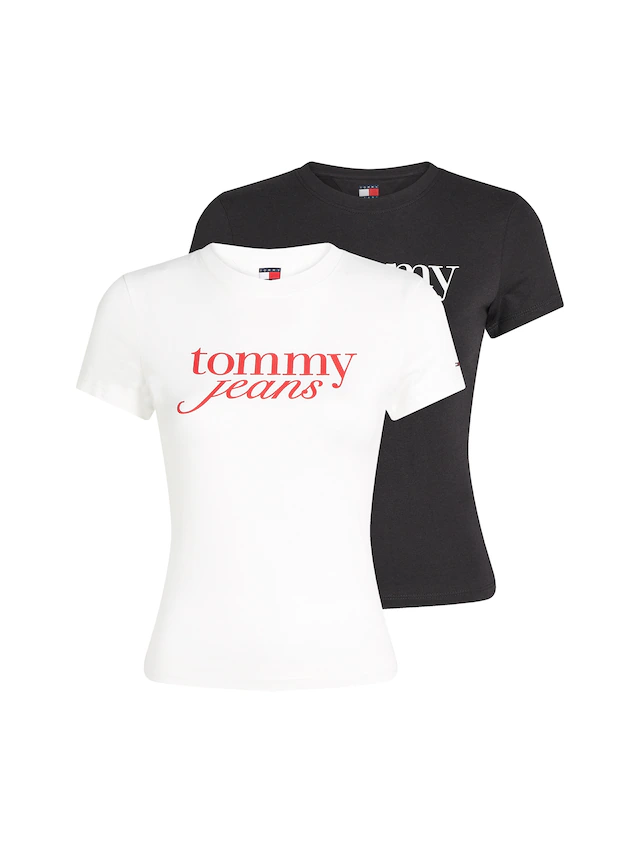 Tommy Jeans T-Shirt »TJW 2PACK ESSENTIAL LOGO TEE« Packung, 2 Stk. mit Logodruck