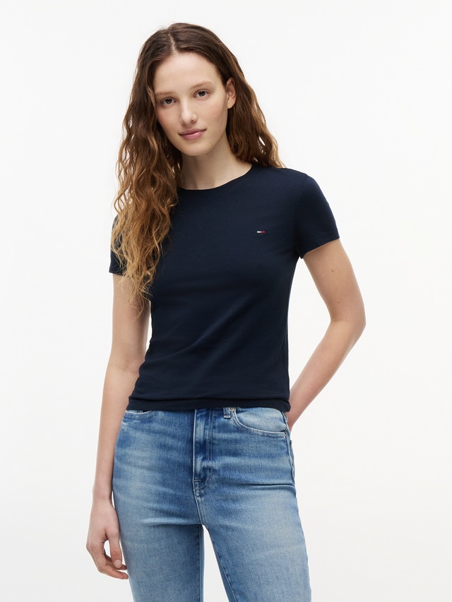 Tommy Jeans T-Shirt »TJW 2PACK C-NECK TEE« Packung, 2er, 2 Stk. mit Logo-Stickerei