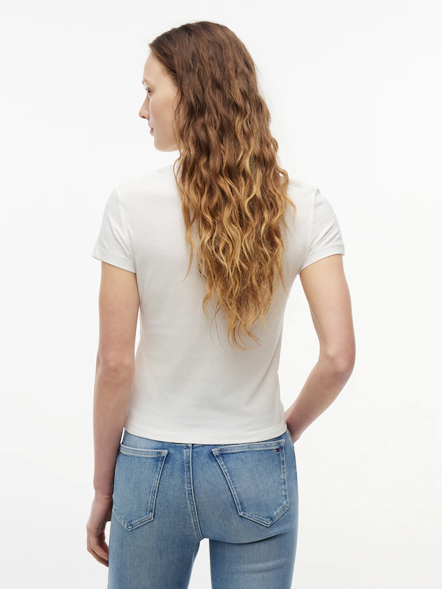 Tommy Jeans T-Shirt »TJW 2PACK C-NECK TEE« Packung, 2er, 2 Stk. mit Logo-Stickerei