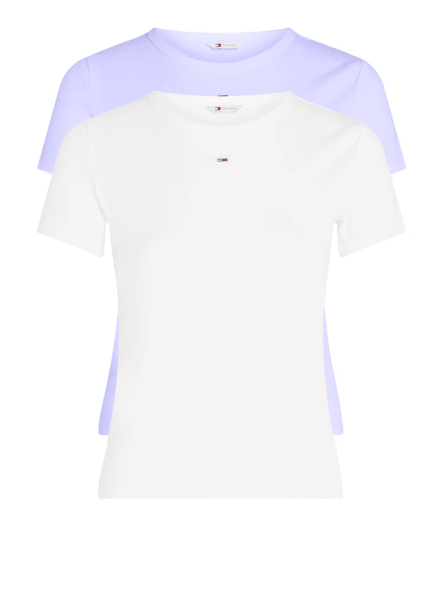 Tommy Jeans T-Shirt »TJW 2PACK C-NECK TEE« Packung, 2er, 2 Stk. mit Logo-Stickerei