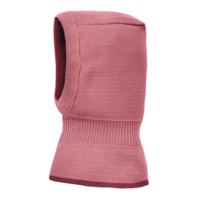 MAXIMO Wendemütze reine Merinowolle, reversible, doppelt gestrickt, Ausgenähtes Halsteil