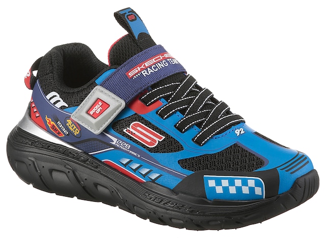 Skechers Sneaker »SKECH TRACKS« Sneaker, Freizeitschuh mit Rennwagen, Größenschablone zum Download