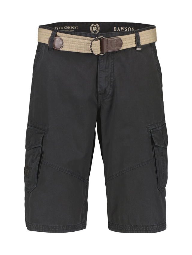 LERROS Bermudas »Unifarbene Cargobermuda mit Gürtel«