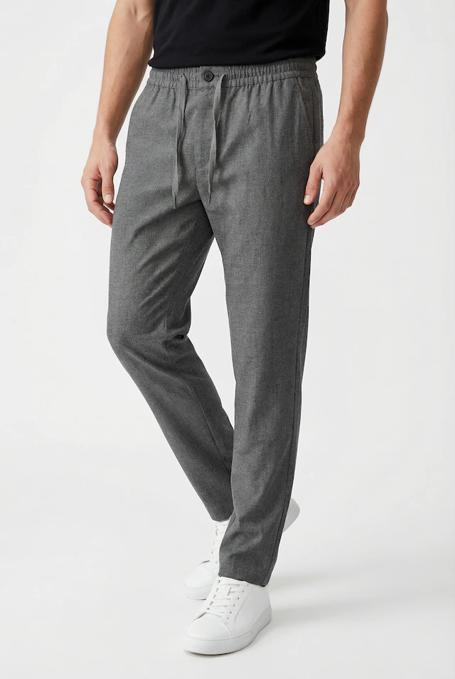 SELECTED Schlupfhose »SLH196-STRAIGHT ROBERT STRING PANT NOOS« Materialmix, straight fit