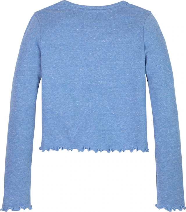 Tommy Hilfiger Langarmshirt »SLUB KNIT TOP LS« mit gewelltem Saum