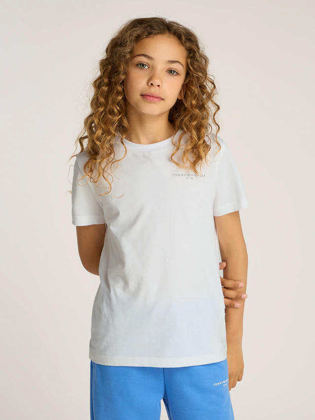Tommy Hilfiger T-Shirt »MINI CORP T-SHIRT« in Unifarbe